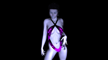 Картинка 3д+графика people+ люди купальник взгляд девушка