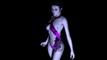 Картинка 3д+графика people+ люди купальник взгляд девушка