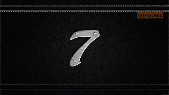 Обои картинки фото компьютеры, windows 7 , vienna, цифра, швы, фон, логотип