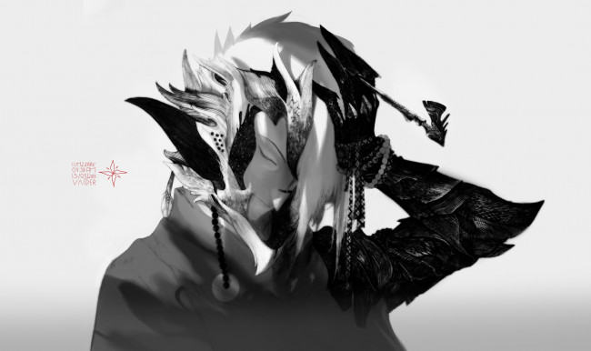 Обои картинки фото аниме, *unknown , другое, рука, эльф, трубка