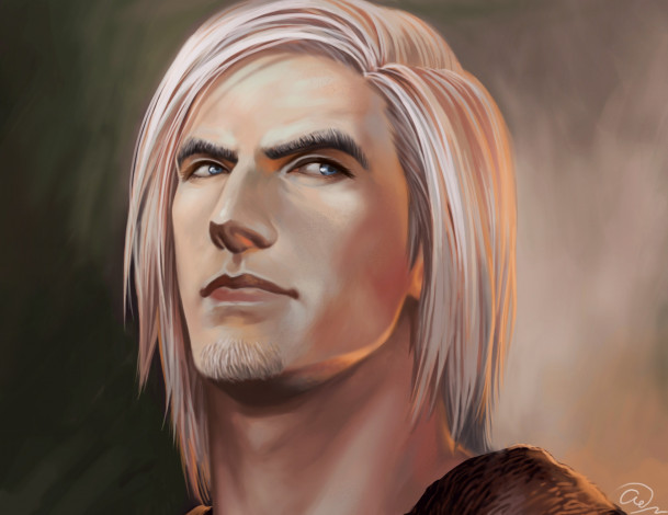 Обои картинки фото рисованное, люди, парень, мужчина, взгляд