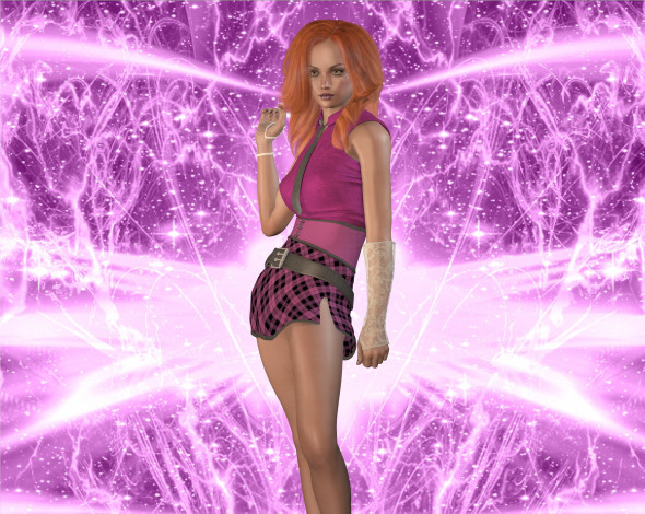 Обои картинки фото 3д графика, люди , people, фон, взгляд, девушка