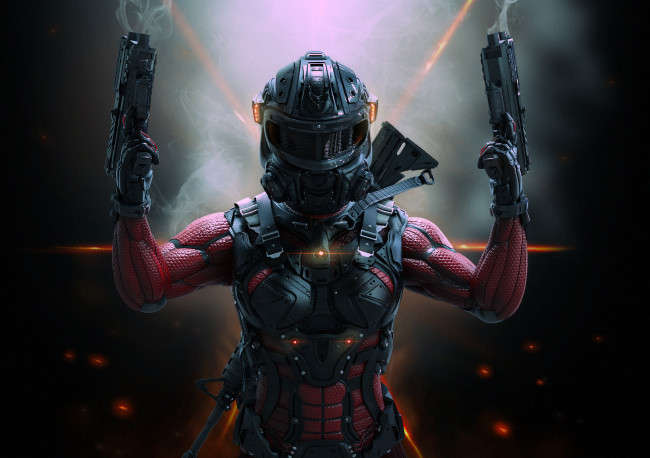 Обои картинки фото фэнтези, роботы,  киборги,  механизмы, робот