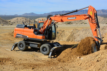 Картинка техника экскаваторы doosan