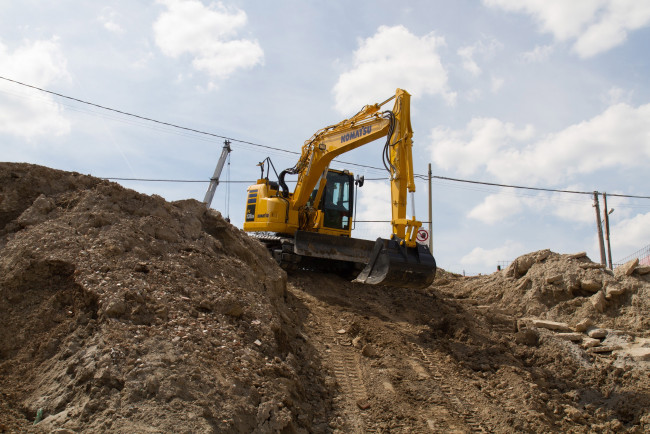 Обои картинки фото техника, экскаваторы, komatsu