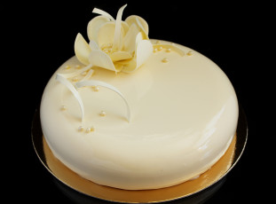 обоя еда, торты, лакомство, торт, белая, глазурь