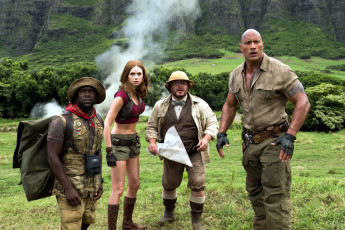 Картинка кино+фильмы jumanji +welcome+to+the+jungle kevin hart karen gillan jack black dwayne johnson