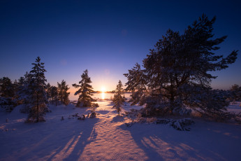 Картинка природа зима простор