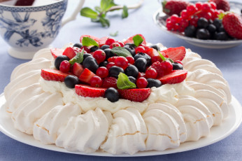Картинка еда торты торт зефирный ягоды лакомство