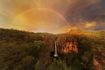 Картинка природа радуга простор