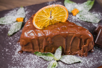 Картинка еда торты торт мята лакомство глазурь