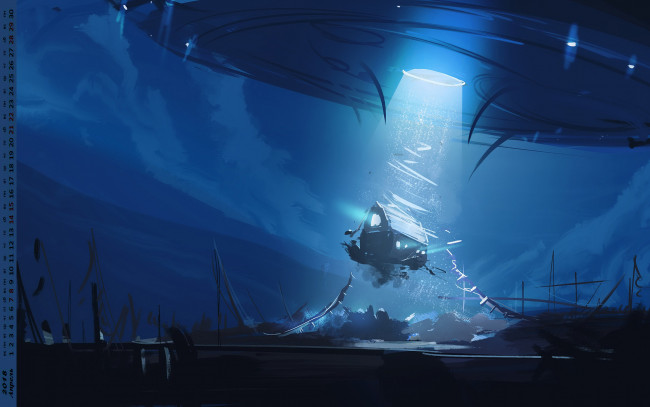 Обои картинки фото календари, фэнтези, свет