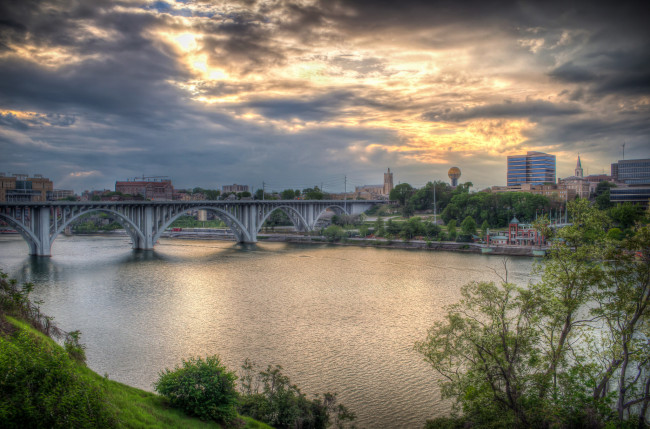 Обои картинки фото knoxville,  tn, города, - мосты, простор