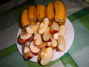 Картинка еда яблоки бананы