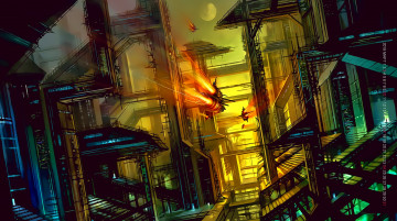 Картинка календари фэнтези сооружение звездолет