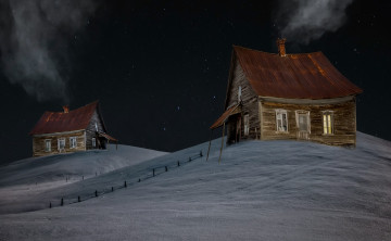 Картинка города -+здания +дома домики фон ночь