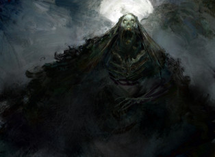 Картинка фэнтези нежить скелет фон