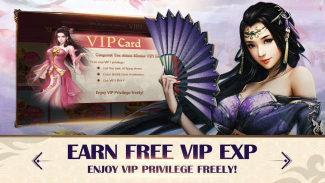 Обои картинки фото видео игры, myth of sword, девушка, веер