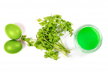 Картинка праздничные пасха яйца петрушка краска