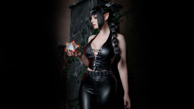 Обои картинки фото девушки, lunara kitsune, baldurs, gate, 3, shadowheart, lunara, kitsune