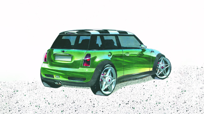 Обои картинки фото 295773, рисованное, авто, мото, автомобиль