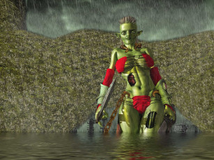 Картинка 3д графика creatures существа существо вода