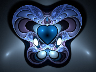 Картинка 3д графика fractal фракталы цвета узор фон