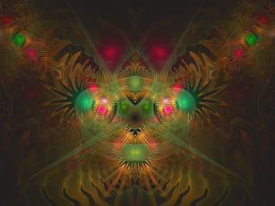 Картинка 3д графика fractal фракталы фон узор цвета