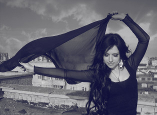 Картинка -Unsort+Брюнетки+Шатенки amely девушки unsort брюнетки шатенки крыша ветер брюнетка