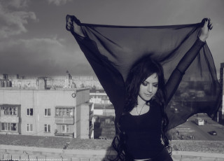 Картинка -Unsort+Брюнетки+Шатенки amely девушки unsort брюнетки шатенки платок крыша ветер брюнетка