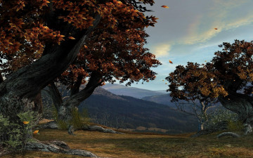 Картинка 3д графика nature landscape природа горы простор