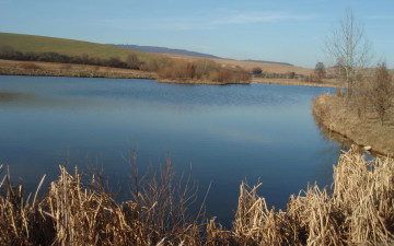 Картинка природа реки озера река холмы островки