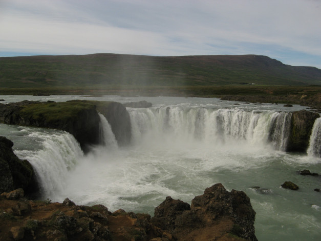 Обои картинки фото природа, водопады, водопад, горы