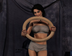 Картинка 3д графика people люди девушка