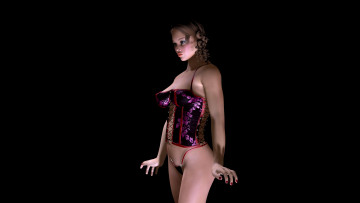 Картинка 3д графика people люди девушка