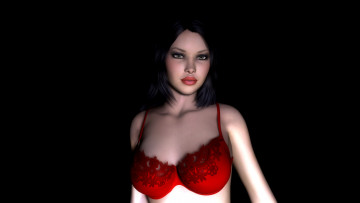 Картинка 3д графика people люди девушка