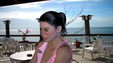 Картинка 3д графика portraits портрет девушка