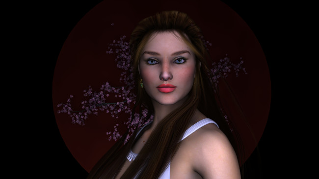 Обои картинки фото 3д, графика, portraits, портрет, девушка