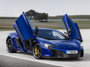 обоя автомобили, mclaren, 650s, spyder, 2014г, синий
