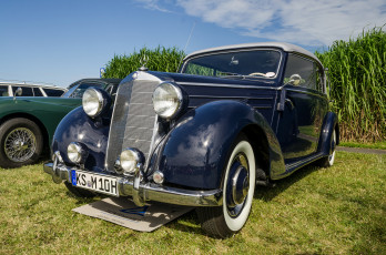 Картинка mercedes+220+b+cabriolet автомобили выставки+и+уличные+фото выставка автошоу ретро история