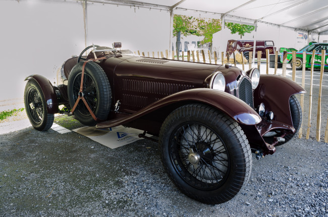 Обои картинки фото alfa romeo 6c 1930, автомобили, выставки и уличные фото, выставка, автошоу, ретро, история