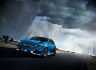 Картинка 2015+peugeot+308+r+hybrid автомобили peugeot тюнинг голубой