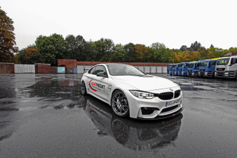 Картинка 2014+bmw+m4+f32+ lightweight автомобили bmw тюнинг белый