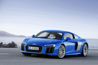Картинка 2015+audi+r8+v10 автомобили audi металлик голубой