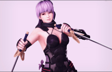 Картинка 3д+графика аниме+ anime фон взгляд девушка катана