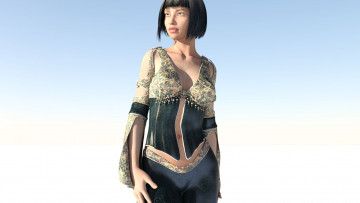 Картинка 3д+графика люди+ people девушка фон взгляд