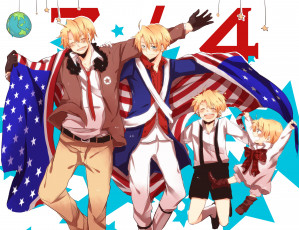 Картинка аниме hetalia +axis+powers america