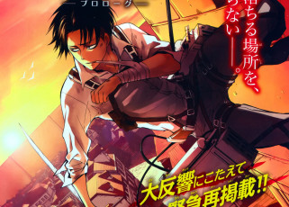 Картинка аниме shingeki+no+kyojin леви