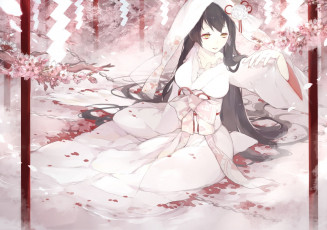 Картинка аниме pixiv+fantasia девушка