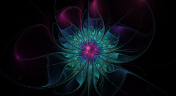 Картинка 3д+графика фракталы+ fractal цвета фон узор